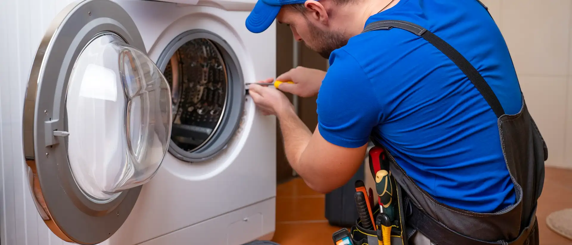Washing machine repair technician